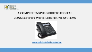 A Comprehensive Guide to Digital Connectivity with PABX Phone Systems