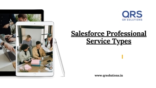 Salesforce Professional Service Types
