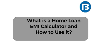 home loan EMI Calculator