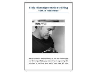Scalp micropigmentation training cost in Vancouver