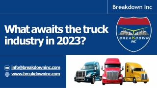 What awaits the truck industry in 2023