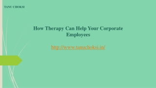 How therapy can help your corporate employees