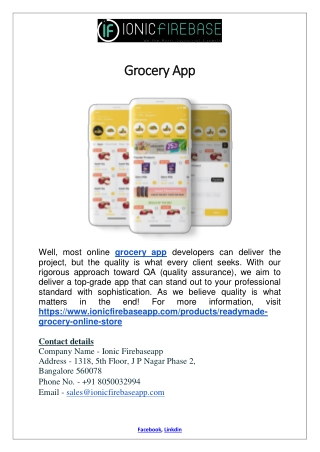 Grocery App