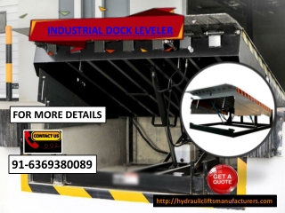 Industrial Dock Leveler Bangalore, Coimbatore, Madurai, Erode, Salem, Vijayawada, Mysore, Pune, Delhi