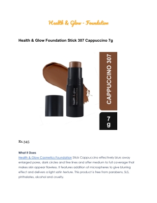 Health & Glow - Foundation