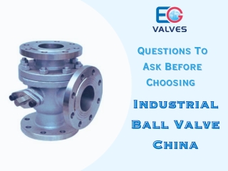 Industrial Ball Valve China