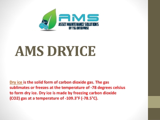 ams dryice ppt