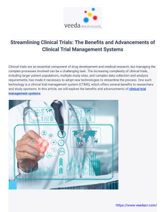 Streamlining Clinical Trials