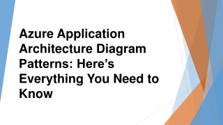 Azure Application Architecture Diagram Patterns