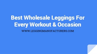 Leggings Manufacturer's Products Are Perfect For Yoga, Pilates, And More