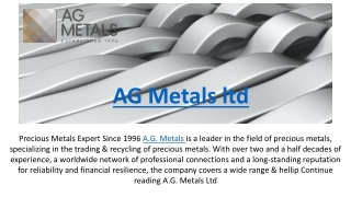 recycling of precious metals