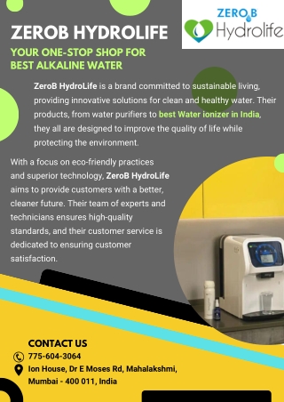 ZeroB HydroLife: Your One-Stop Shop for Best Alkaline Water