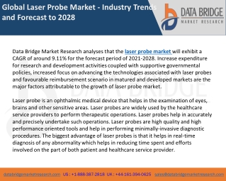 Global Laser Probe Market - Industry Trends and Forecast to 2028