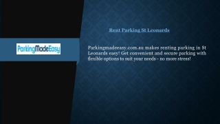 Rent Parking St Leonards  Parkingmadeeasy