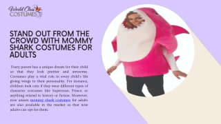 Stand Out From the Crowd with Mommy Shark Costumes for Adults