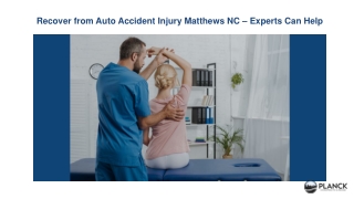 Recover from Auto Accident Injury Matthews NC – Experts Can Help