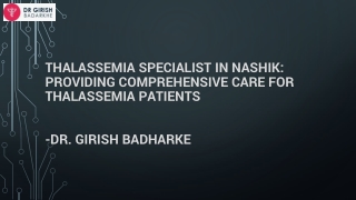 Thalassemia Specialist in Nashik