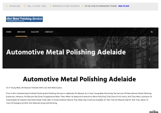 #Automotive Metal Polishing in Adelaide