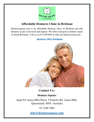 Affordable Dentures Clinic in Brisbane 1