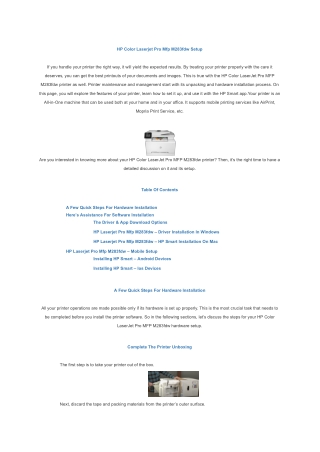 HP Color Laserjet Pro Mfp M283fdw Setup (1)