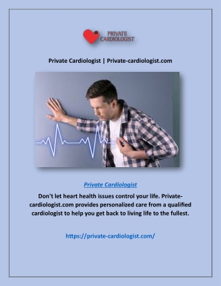 Private Cardiologist | Private-cardiologist.com