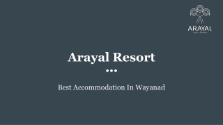 Resorts In Wayanad