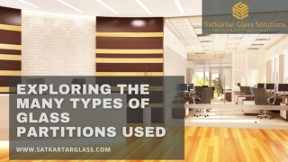 Exploring The Many Types of Glass Partitions Used