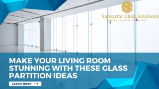 Make Your Living Room Stunning with these Glass Partition Ideas