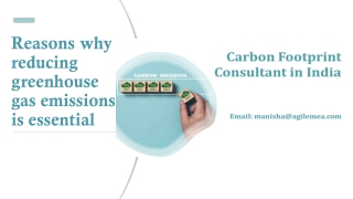 Reasons why reducing greenhouse gas emissions is essential