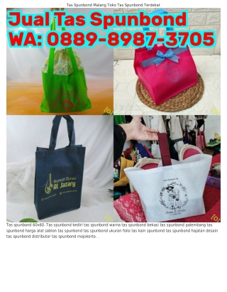 ౦889-8987-ᣮ7౦5 (WA) Tas Spunbond Manado Souvenir Pernikahan Tas Spunbond Murah