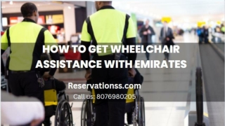 A Detail about Emirates Wheelchair Assistance