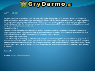 Gry Darmo