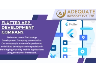Flutter app development services.