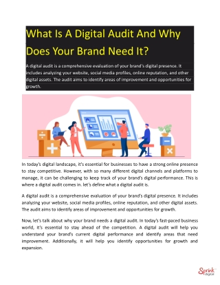 What Is A Digital Audit And Why Does Your Brand Need It