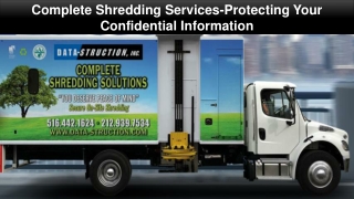 Complete Shredding Services-Protecting Your Confidential Information