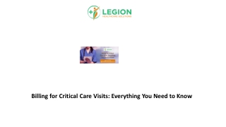 Billing for Critical Care Visits  Everything You Need to Know