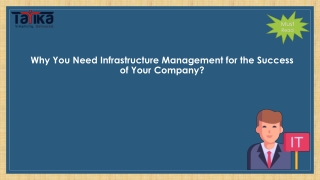 Why You Need Infrastructure Management for the Success of Your Company