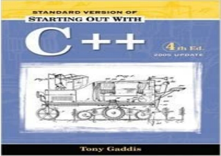PDF Starting Out with C   (4th Edition) free
