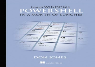 [?DOWNLOAD PDF?] Learn Windows PowerShell in a Month of Lunches android