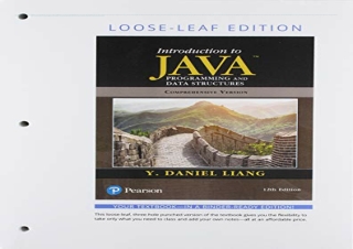 [?DOWNLOAD PDF?] Intro to Java Programming, Comprehensive Version, Loose Leaf Ed