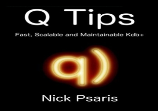 PDF Q Tips: Fast, Scalable and Maintainable Kdb  ipad