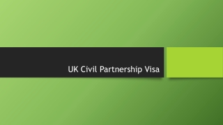 UK Civil Partnership Visa