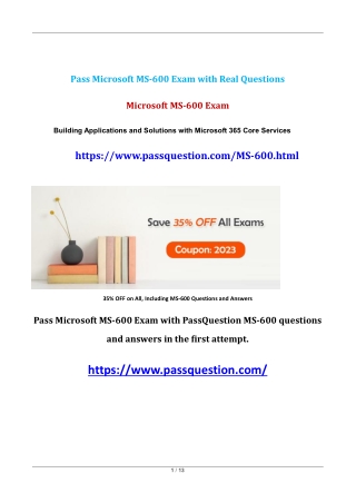 Microsoft MS-600 Updated Exam Questions 2023