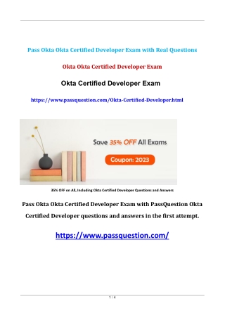 Okta Certified Developer Exam Questions