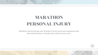 MARATHON PERSONAL INJURY