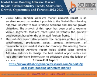 Glass Bonding Adhesive Market-Chemical Material