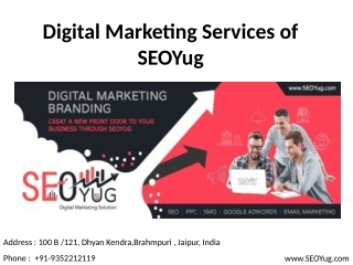 SEOYug - Digital Marketing Services in Jaipur