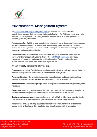 Environmental Management System