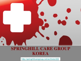 springhill care group korea, SPRINGHILL CARE GROUP: WHY LAUG
