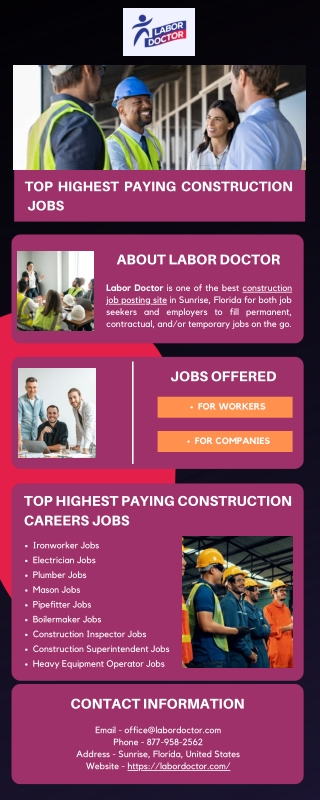 Top Highest Paying Construction Jobs